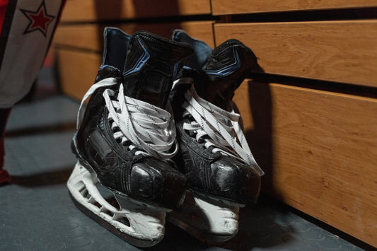 hockey skates hockey dressing room