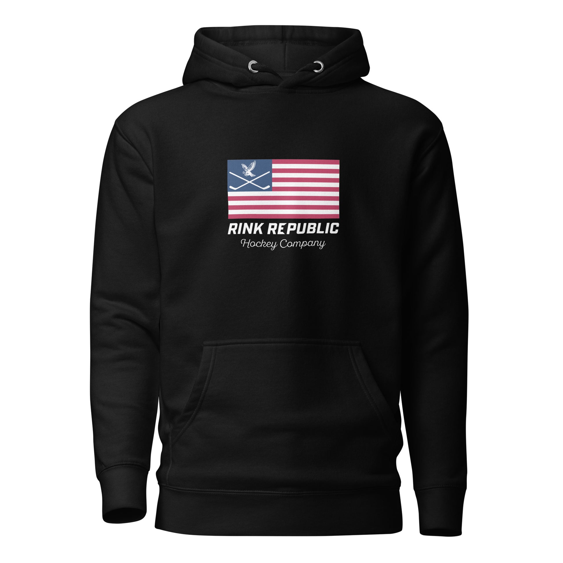 Rink Republic American Flag Logo Hoodie