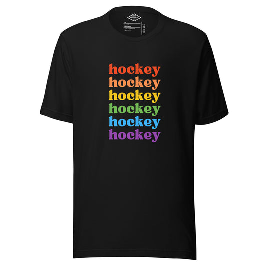 Pride of Hockey Tee black pride lgbt lgbtq lgbtq+